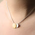 Archeol Necklace in Sterling Silver & Gold Vermeil